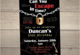 Escape Room Party Invitation Template Free Pin On Boy Party