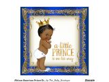 Ethnic Baby Shower Invitations Boy African American Prince Ethnic Boy Baby Shower Invitation