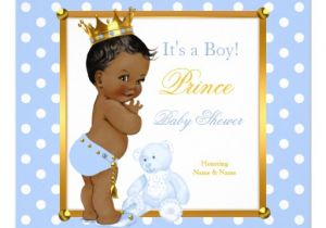 Ethnic Baby Shower Invitations Boy Prince Baby Shower Boy Blue Polka Dot Ethnic Invitation