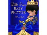 Ethnic Baby Shower Invitations Boy Royal Blue Red Gold Prince Boy Baby Shower Ethnic 5×7