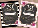 Etsy Birthday Invitation Template 30th Birthday Invitation 30th Birthday Invitation for Women