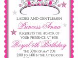 Etsy Birthday Invitation Template Princess Birthday Invitations Tiara by Littlebeaneboutique