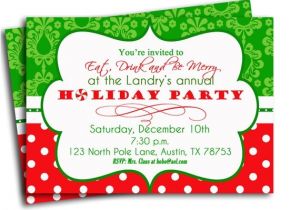 Etsy Christmas Party Invitations Items Similar to Christmas Party Invitation Printable