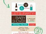 Etsy Coed Baby Shower Invites Items Similar to Printable Co Ed Baby Shower Beer Bottle