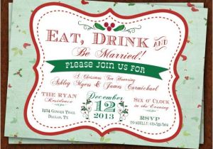 Etsy Engagement Party Invites Christmas themed Engagement Party Invitation Www Etsy