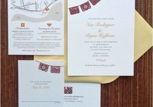 Etsy Papel Picado Wedding Invitations Papel Picado Wedding Invitation Rsvp by Papercakedesigns