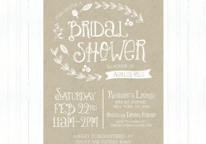 Etsy Rustic Bridal Shower Invitations Rustic Bridal Shower Invitations