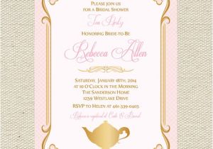 Etsy Tea Party Bridal Shower Invitations Belinda Algie On Etsy