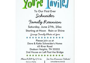 Event Photo Cards Party Invitations Fun Family Reunion Party or event Invitation Zazzle Com