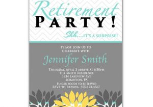 Evite Retirement Party Invitations Surprise Retirement Party Invitation Blue Yellow by