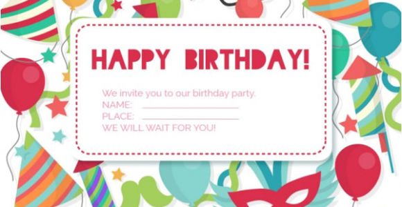 Example Invitation Card About Birthday Party 41 Birthday Invitation Designs Psd Ai Free Premium