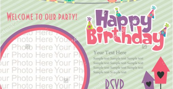 Example Invitation Card Happy Birthday 30 Beautiful Kids Birthday Invitations Psd Eps Ai