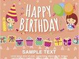 Example Invitation Card Happy Birthday 32 Kids Birthday Invitations Ideas Psd Vector Eps