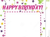 Example Invitation Card Happy Birthday Happy Birthday Invitation Stock Vector Illustration Of
