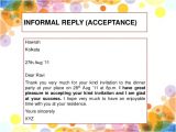 Example Letter to Accept A Birthday Party Invitation formal and Informal Invitation Kls 11 Kurikulum 2013