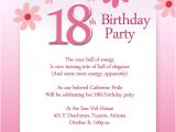 Example Of 18th Birthday Invitation Card 18th Birthday Party Invitation Wording Wordings and Messages