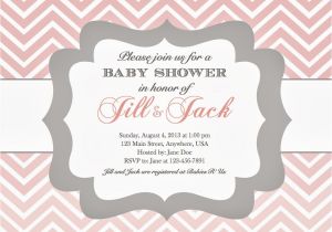 Example Of A Baby Shower Invitation In the Chou S Nest Girl Baby Shower Invitations