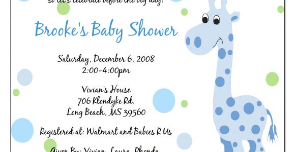 Example Of A Baby Shower Invitation Invitation Baby Boy Quotes Quotesgram