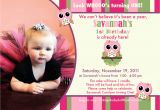 Example Of First Birthday Invitation Card Owl 1st Birthday Invitations Ideas Free Printable