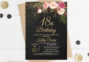 Example Of Invitation Card for 18 Birthday 14 18th Birthday Invitation Designs Templates Psd Ai