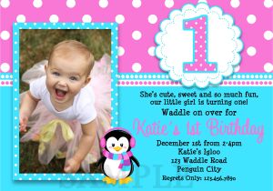 Example Of Invitation Card for 1st Birthday 1st Birthday Invitations Girl Free Template Baby Girl 39 S