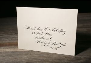 Example Of Wedding Invitation Envelope Calligraphy Addressing for Wedding Invitation Envelopes