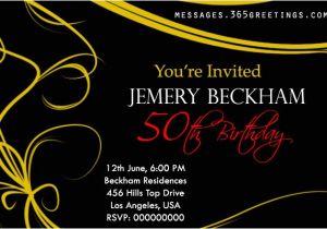 Examples Of 50th Birthday Invitations 50th Birthday Invitations and 50th Birthday Invitation