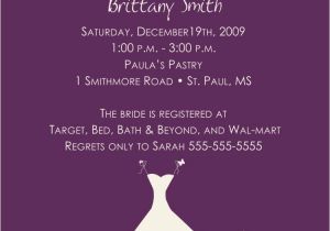 Examples Of Bridal Shower Invites Bridal Shower Party Invitations Party Ideas
