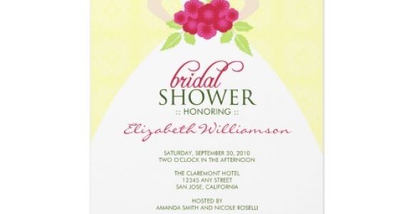 Examples Of Bridal Shower Invites Sample Bridal Shower Invitations Wording