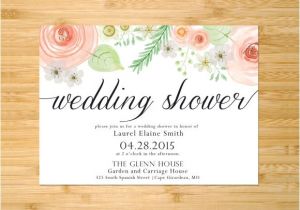 Examples Of Bridal Shower Invites Sample Invitation for Wedding Shower Matik for