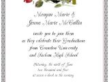 Examples Of Graduation Party Invitations Graduation Invitation Etiquette Template Best Template