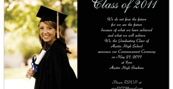 Examples Of High School Graduation Invitations Examples Of Graduation Announcements Quotes Quotesgram