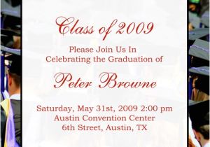 Examples Of High School Graduation Party Invitations Examples Of Graduation Announcements Quotes Quotesgram