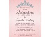 Examples Of Quinceanera Invitations Glam Tiara Quinceanera Celebration Invitation Zazzle Com