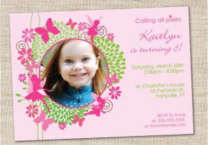 Fairy 1st Birthday Invitations Fairy Birthday Invitation Diy Printable Fairy Invitations