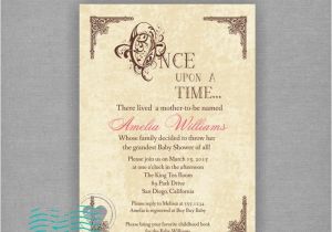 Fairy Tale Bridal Shower Invitations Fairy Tale Ce Upon A Time Inspired Baby Shower or Bridal