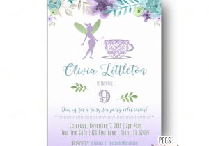 Fairy Tea Party Invitations Fairy Tea Party Invitation Fairy Birthday Invitation Fairy