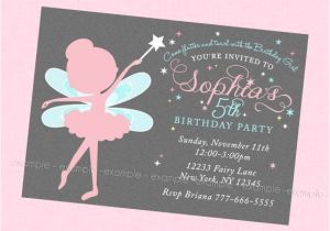 Fairy themed Birthday Invitation Wording Beautiful Fairy Birthday Invitation Brooklynn 39 S 6th
