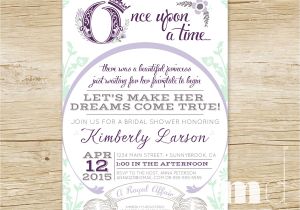 Fairytale Bridal Shower Invitations Ce Upon A Time Bridal Shower Invitation Fairytale Bridal