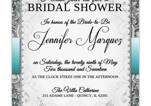 Fairytale Bridal Shower Invitations Vintage Fairytale Bridal Shower Invitation Silver Odd