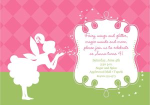 Fairytale themed Birthday Invitations Pixies and Fairy Wings Birthday Invitation Printable