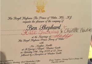 Fake Wedding Invitations Good Morning Britain 39 S Ben Shephard 39 Has An Invite to