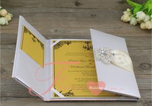 Fake Wedding Invitations Silk Wedding Invitation Folio High End Wedding Invitations