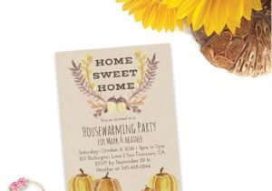 Fall Housewarming Party Invitations Fall Housewarming Invitation Autumn Housewarming Party