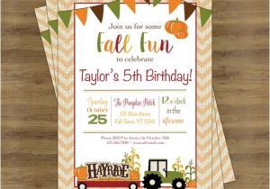 Fall Party Invites Fall Birthday Invitation Fall Birthday Party Fall Party
