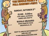 Fall Party Invites Harvest Party Invitation