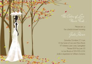 Fall themed Bridal Shower Invitations Autumn Vanilla Picture Autumn themed Bridal Shower