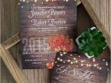 Fall themed Wedding Invitations Cheap Cheap Rustic Wooden String Light Mason Jar Fall Wedding
