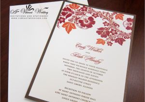 Fall themed Wedding Invitations Cheap Red and orange Wedding Invitation A Vibrant Wedding