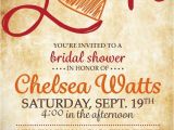 Fall themed Wedding Shower Invitations Fall In Love Bridal Shower Invitation by